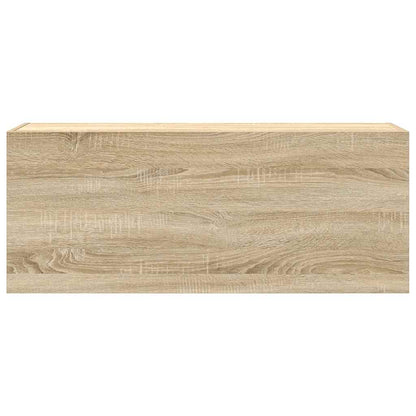 Bathroom Wall Cabinet Sonoma Oak 100x25x40 cm Engineered Wood