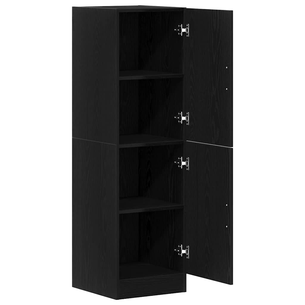 Kitchen Cabinet Black 38x41.5x131.5 cm Engineered Wood