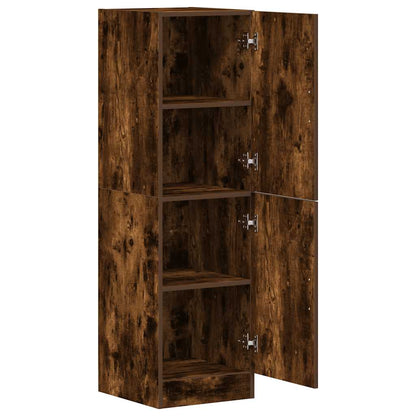 Kitchen Cabinet Smoked Oak 38x41.5x131.5 cm Engineered Wood