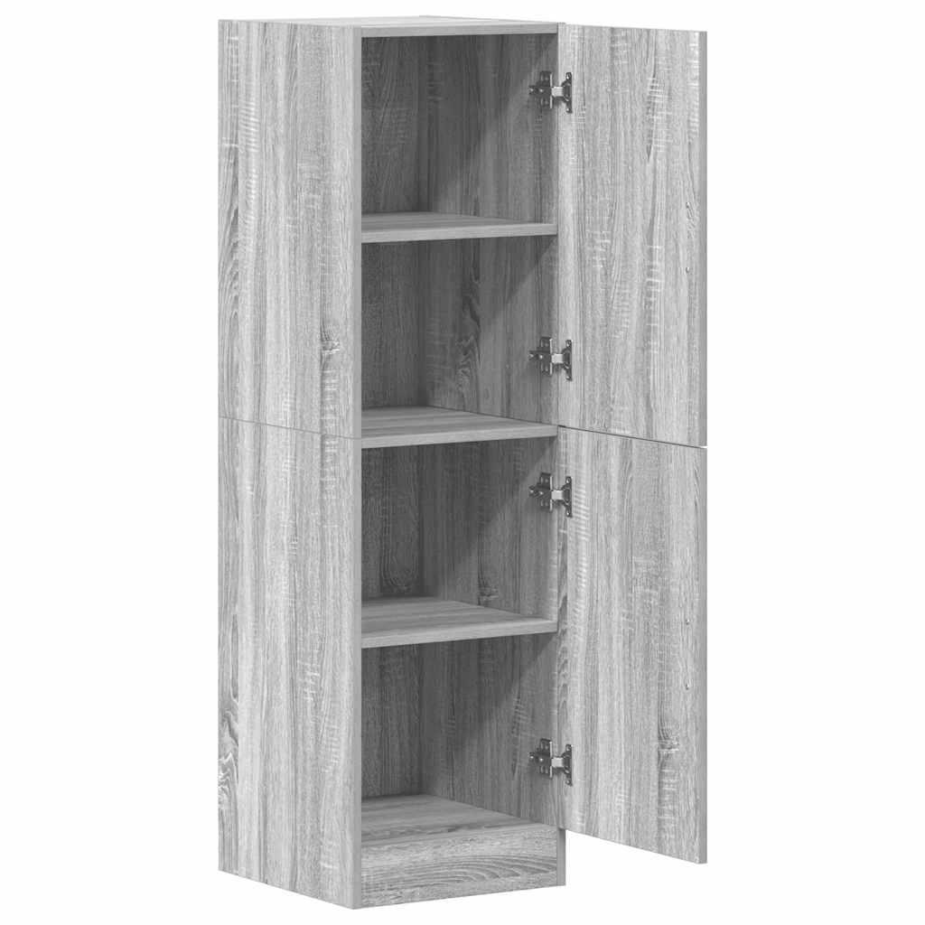 Kitchen Cabinet Grey Sonoma 38x41.5x131.5 cm Engineered Wood