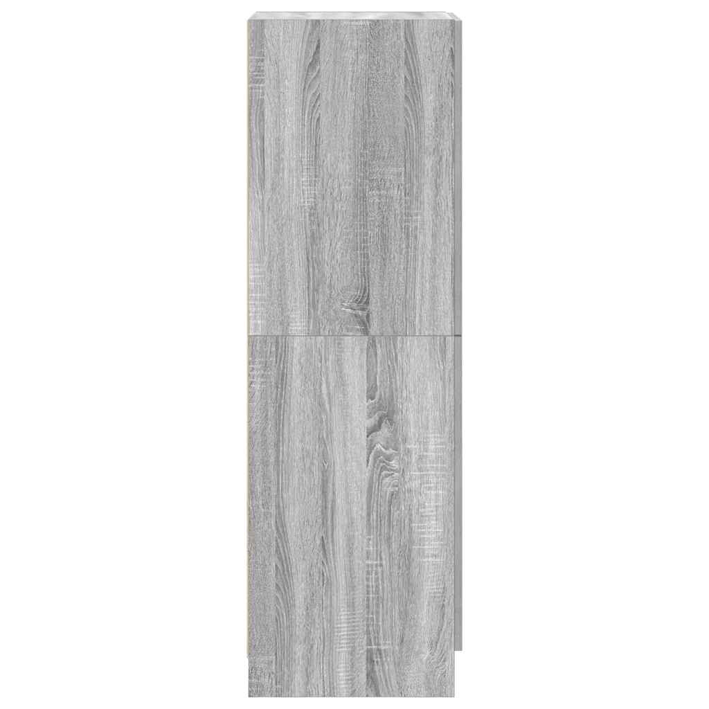Kitchen Cabinet Grey Sonoma 38x41.5x131.5 cm Engineered Wood