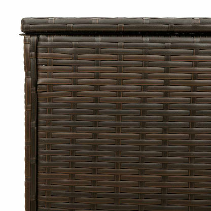 Outdoor Cushion Box Brown 100x55x55.5 cm Poly Rattan