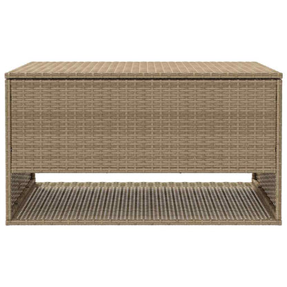 Outdoor Cushion Box Beige 100x55x55.5 cm Poly Rattan