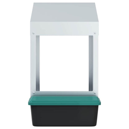 Chicken Nesting Box 1 Compartment Wall-Mounted Galvanised Steel