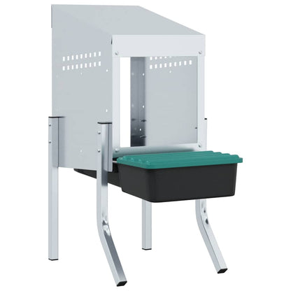 Chicken Nesting Box 1 Compartment with Legs Galvanised Steel