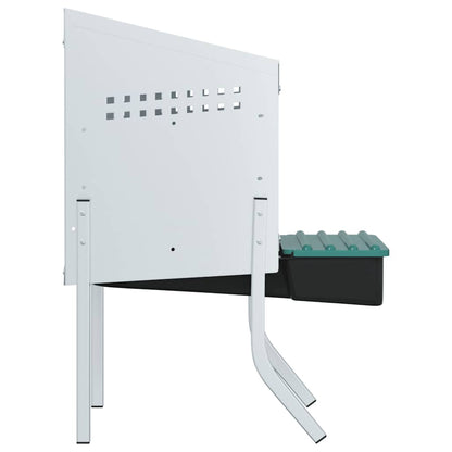 Chicken Nesting Box 1 Compartment with Legs Galvanised Steel