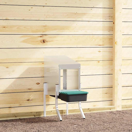 Chicken Nesting Box 1 Compartment with Legs Galvanised Steel