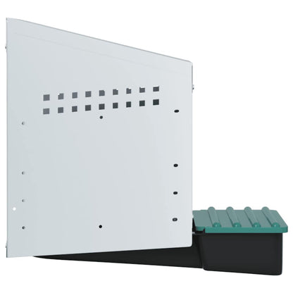 Chicken Nesting Box 1 Compartment Wall-Mounted Galvanised Steel