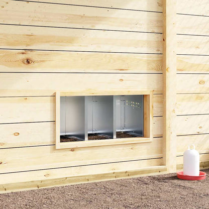 Chicken Nesting Box 3 Compartments Wall-Mounted Galvanised Steel