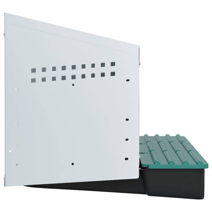 Chicken Nesting Box 3 Compartments Wall-Mounted Galvanised Steel