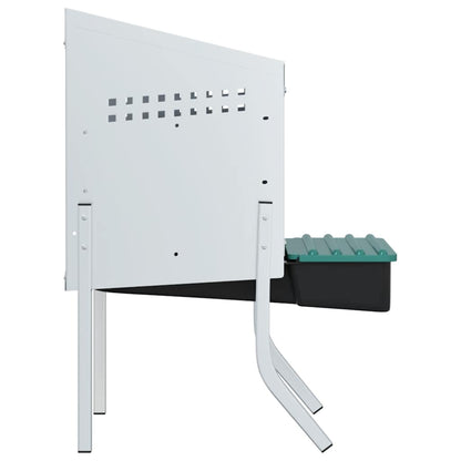 Chicken Nesting Box 1 Compartment with Legs Galvanised Steel