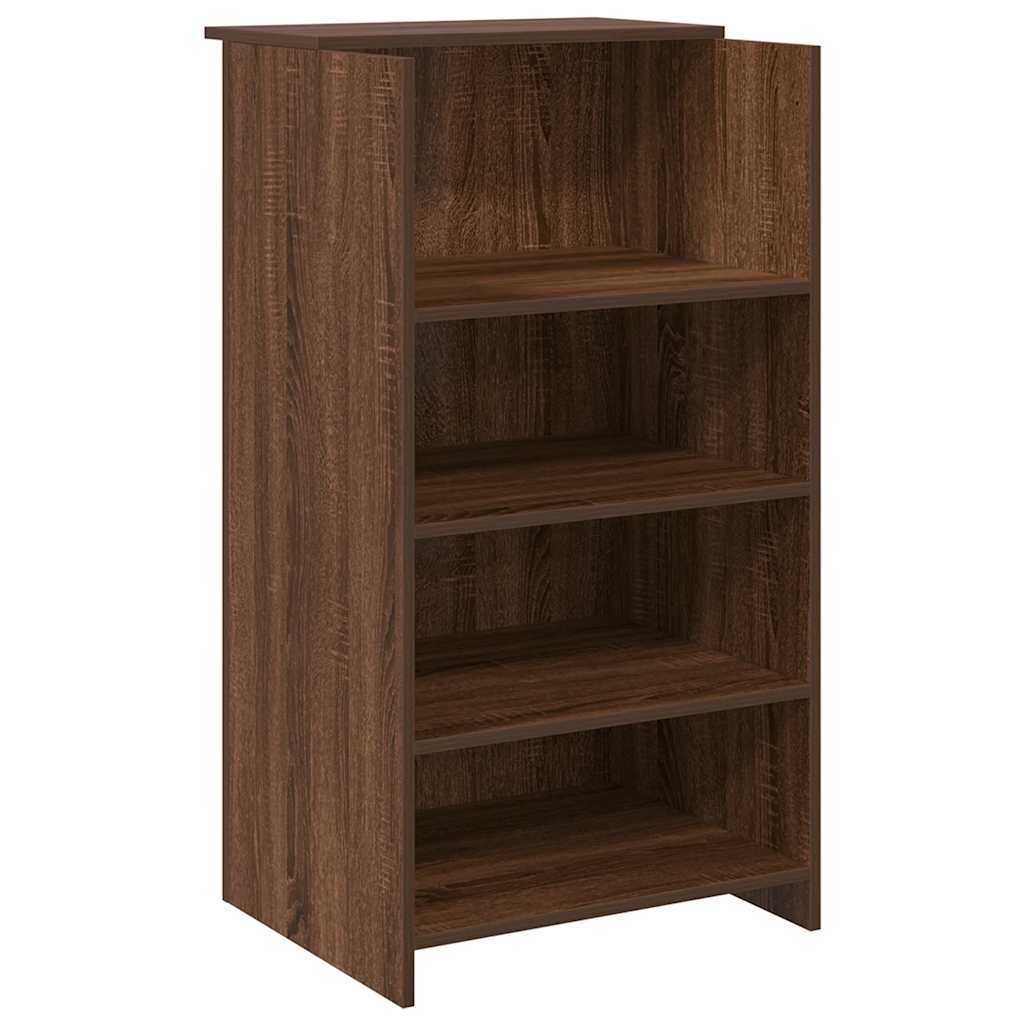 Reception Desk Brown Oak 55x50x103.5 cm Engineered Wood