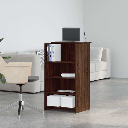 Reception Desk Brown Oak 55x50x103.5 cm Engineered Wood