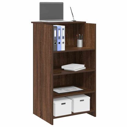 Reception Desk Brown Oak 55x50x103.5 cm Engineered Wood