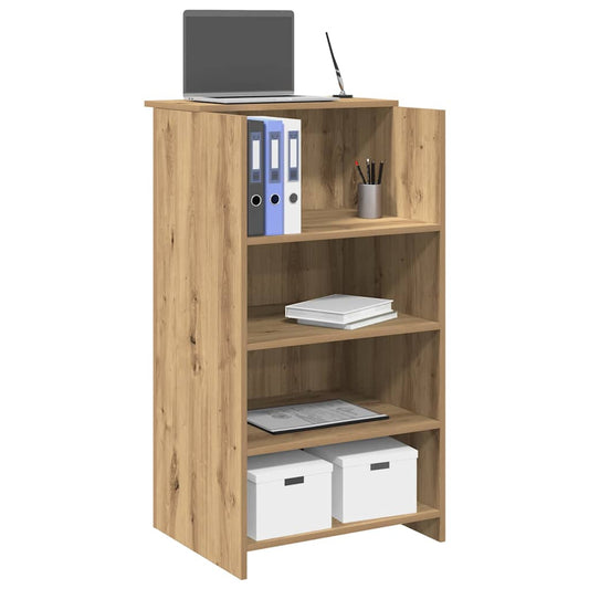 Reception Desk Artisan Oak 55x50x103.5 cm Engineered Wood