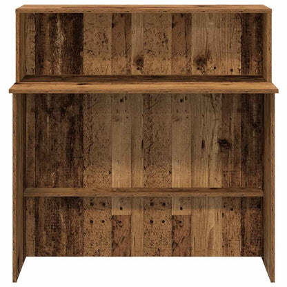 Reception Desk Old Wood 100x50x103.5 cm Engineered Wood