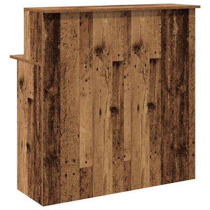 Reception Desk Old Wood 100x50x103.5 cm Engineered Wood