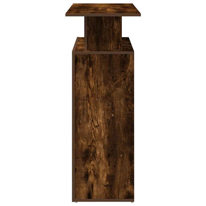 Reception Desk Smoked Oak 100x40x104 cm Engineered Wood