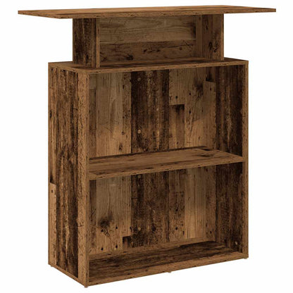 Reception Desk Old Wood 100x40x104 cm Engineered Wood