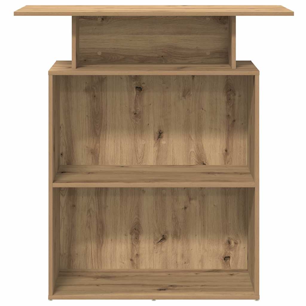 Reception Desk Artisan Oak 100x40x104 cm Engineered Wood
