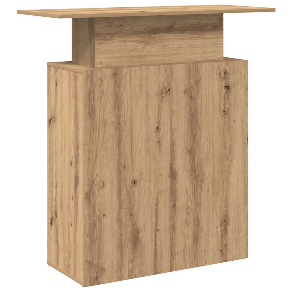 Reception Desk Artisan Oak 100x40x104 cm Engineered Wood
