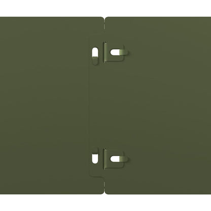 Lawn Edgings 10 pcs Olive Green 15x103 cm Cold-rolled Steel