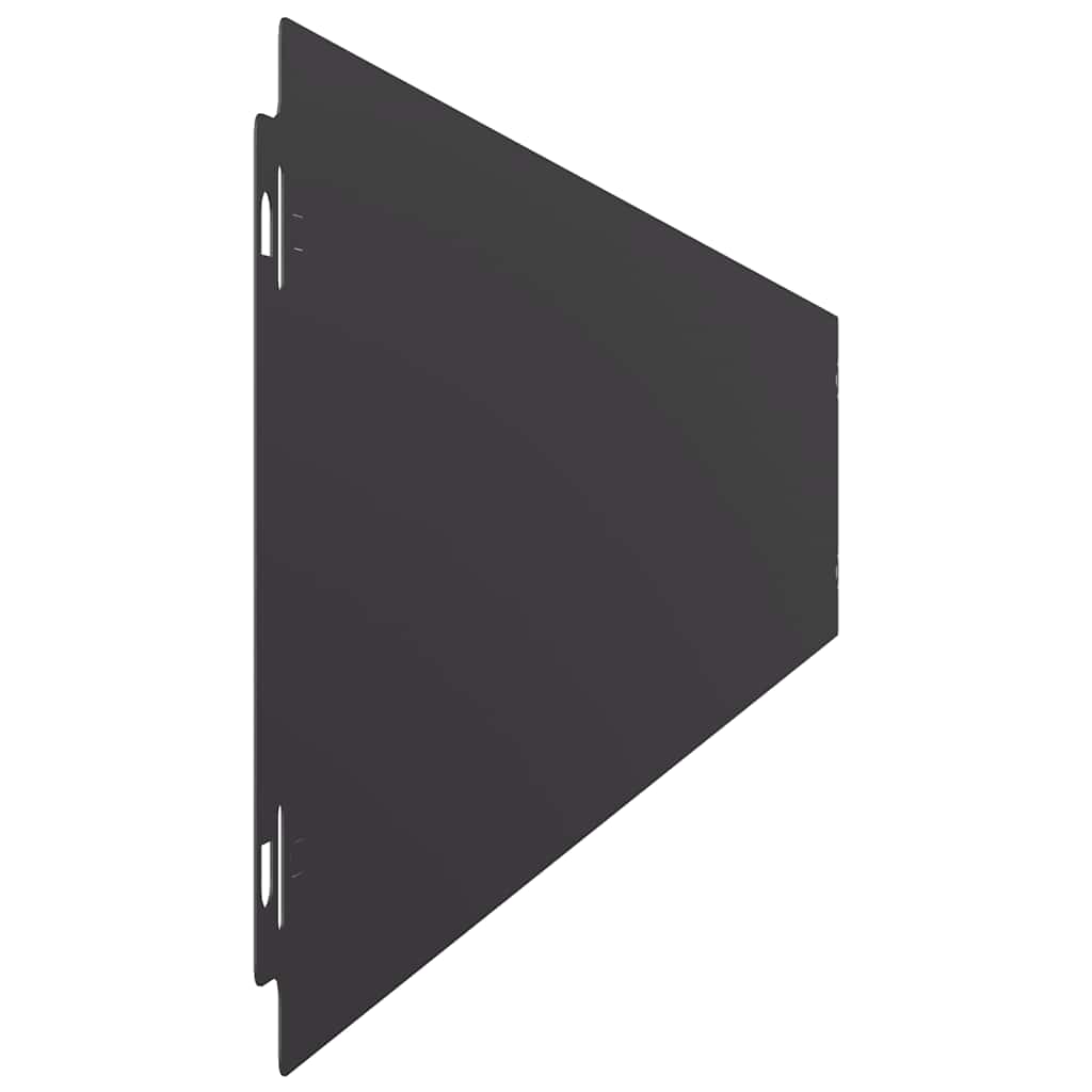 Lawn Edgings 50 pcs Black 15x103 cm Cold-rolled Steel