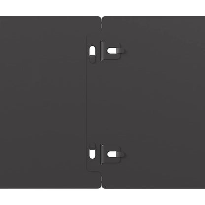 Lawn Edgings 50 pcs Black 15x103 cm Cold-rolled Steel