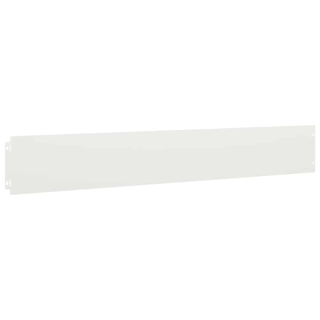 Lawn Edgings 50 pcs White 15x103 cm Cold-rolled Steel