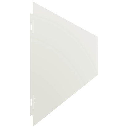 Lawn Edgings 50 pcs White 15x103 cm Cold-rolled Steel