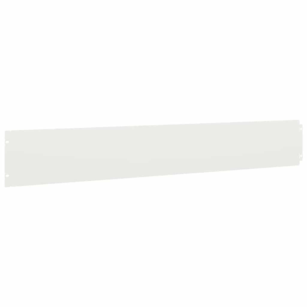 Lawn Edgings 50 pcs White 15x103 cm Cold-rolled Steel