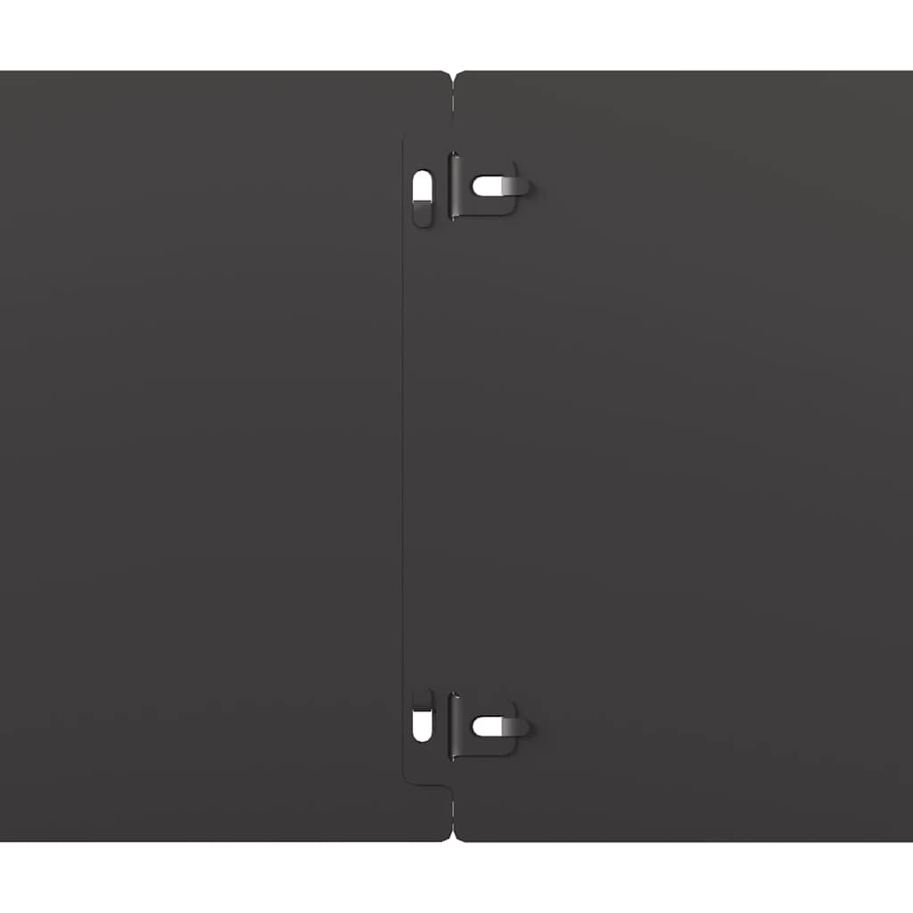 Lawn Edgings 10 pcs Black 20x103 cm Cold-rolled Steel
