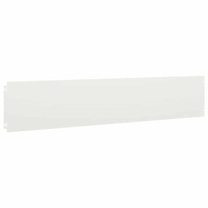 Lawn Edgings 30 pcs White 20x103 cm Cold-rolled Steel