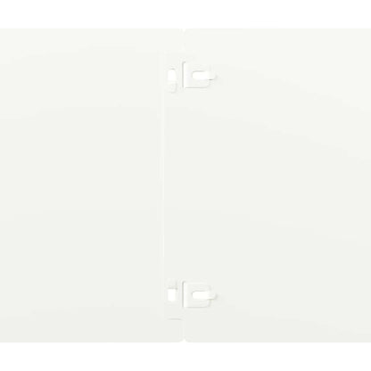 Lawn Edgings 30 pcs White 20x103 cm Cold-rolled Steel