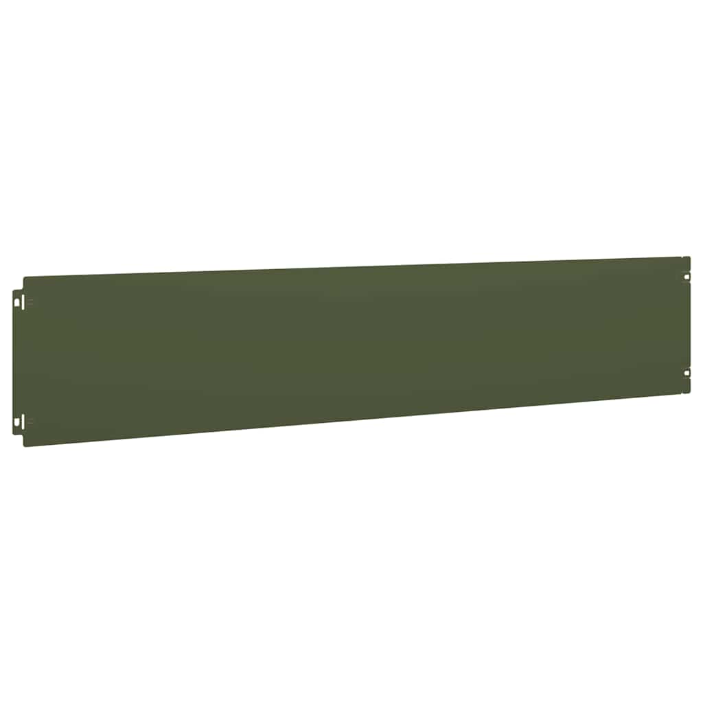 Lawn Edgings 30 pcs Olive Green 20x103 cm Cold-rolled Steel