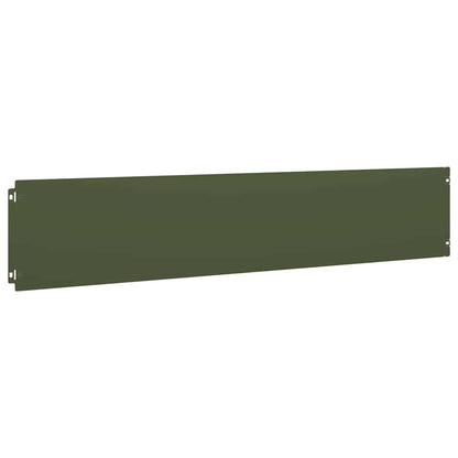 Lawn Edgings 30 pcs Olive Green 20x103 cm Cold-rolled Steel