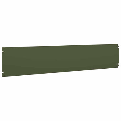 Lawn Edgings 30 pcs Olive Green 20x103 cm Cold-rolled Steel