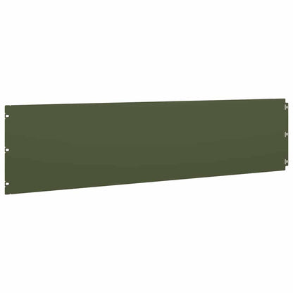Lawn Edgings 20 pcs Olive Green 25x103 cm Cold-rolled Steel