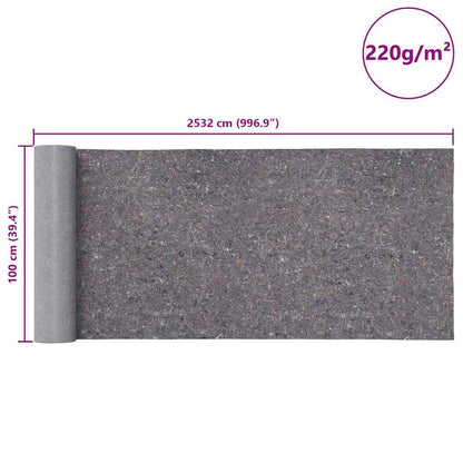 Non-slip Painter Fleeces 2 pcs 25 m 220 g/m² Grey