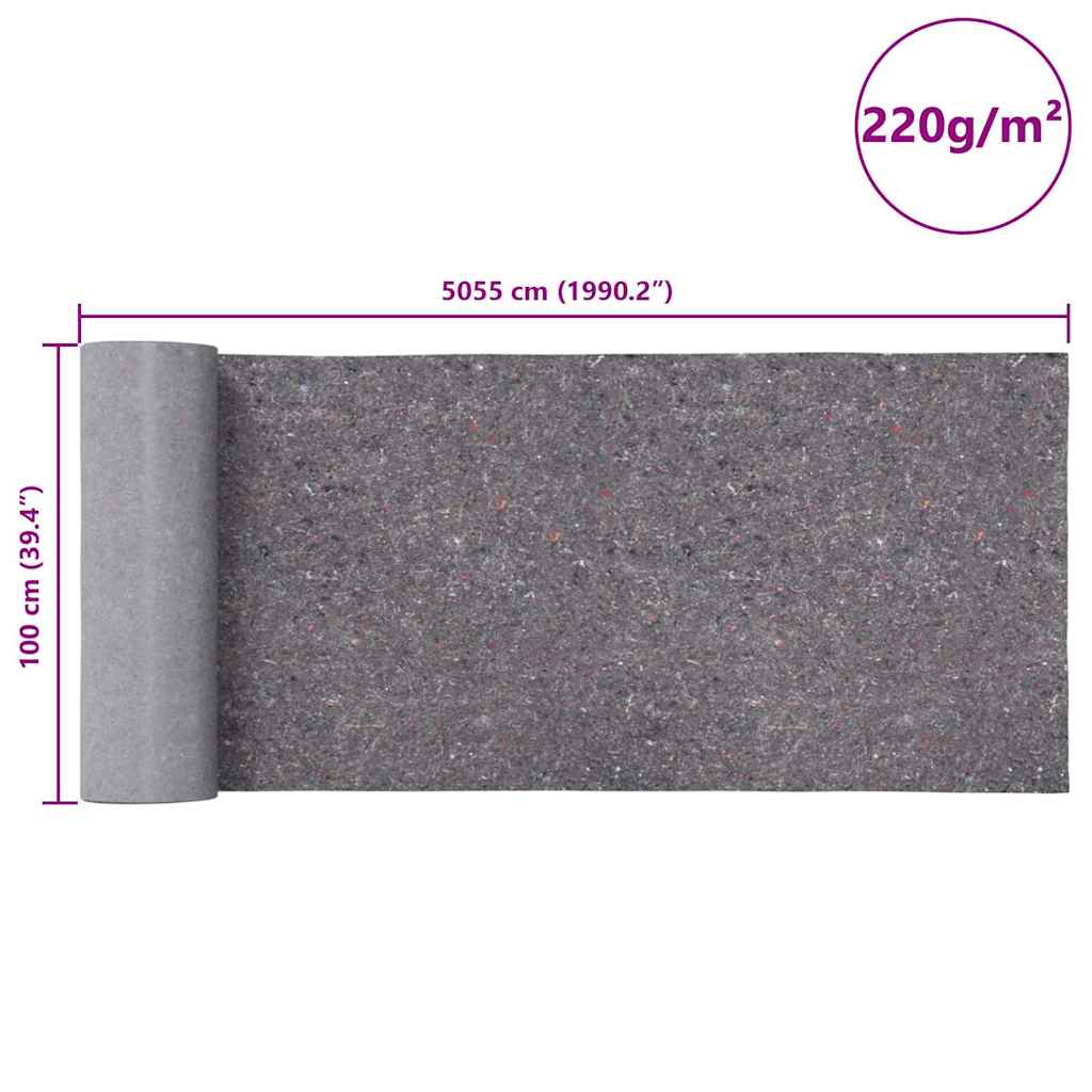 Non-slip Painter Fleeces 2 pcs 50 m 220 g/m² Grey
