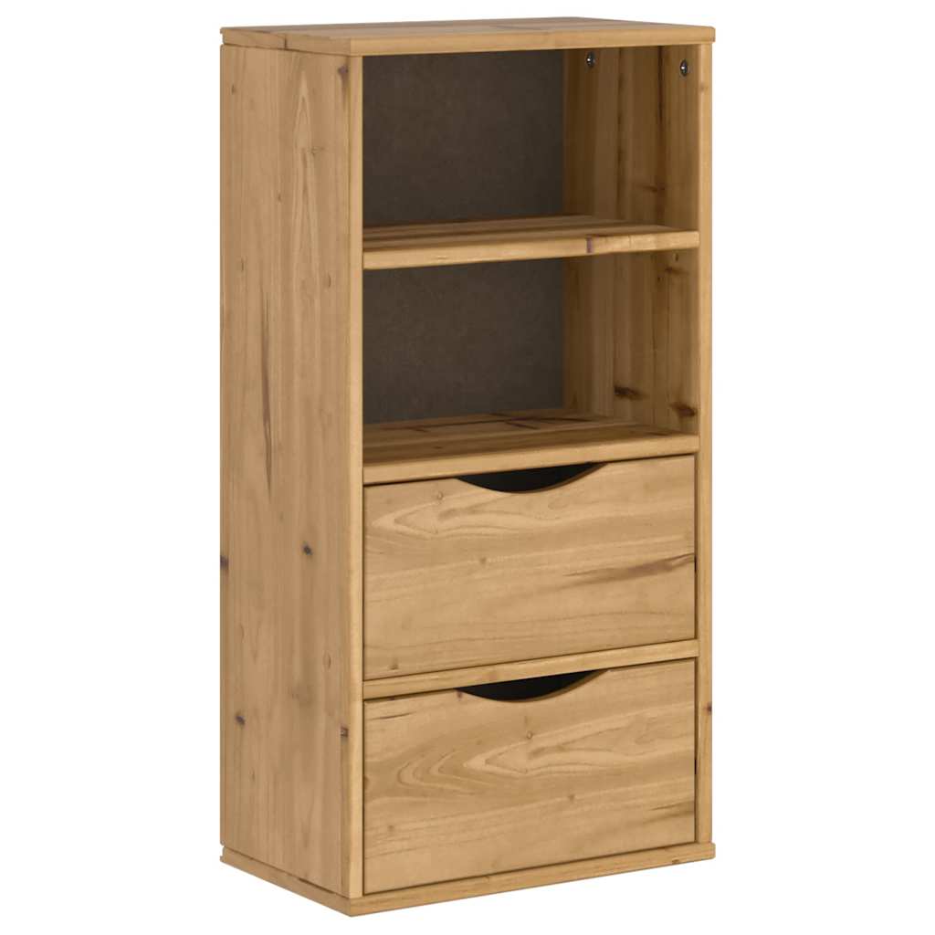 Side Cabinet with Drawers ODDA 40x24x79 cm Solid Wood Pine