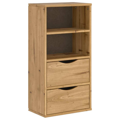 Side Cabinet with Drawers ODDA 40x24x79 cm Solid Wood Pine