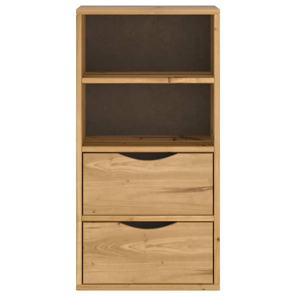 Side Cabinet with Drawers ODDA 40x24x79 cm Solid Wood Pine