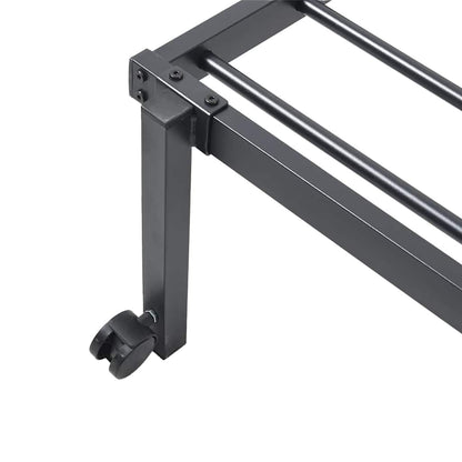 Bed Frame without Mattress Foldable Black 80x200 cm Steel