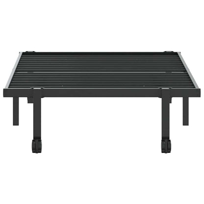 Bed Frame without Mattress Foldable Black 90x190 cm Steel