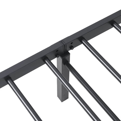 Bed Frame without Mattress Foldable Black 100x190 cm Steel