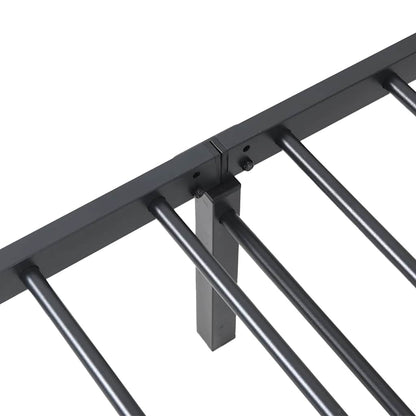 Bed Frame without Mattress Foldable Black 100x200 cm Steel