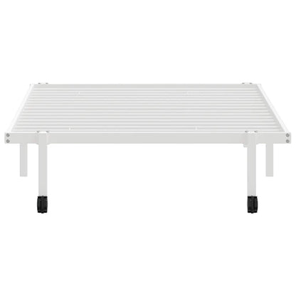 Bed Frame without Mattress Foldable White 107x203 cm Steel