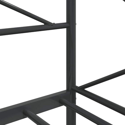 Day Bed without Mattress Black 75x190 cm Steel
