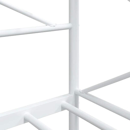 Day Bed without Mattress White 75x190 cm Steel